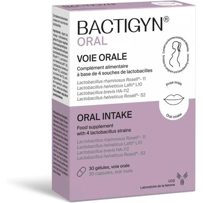 Laboratoire CCD BactiGyn Voie Orale - 30 Capsules - Complément Alimentaire - Publicité Laboratoire CCD BactiGyn Voie Orale - 30 Capsules - Complément Alimentaire - Publicité