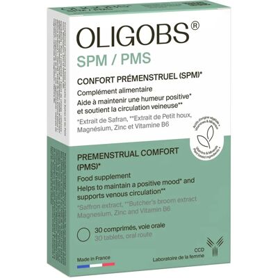Laboratoire CCD Oligobs Confort Prémenstruel SPM - 30 Comprimés - Publicité Laboratoire CCD Oligobs Confort Prémenstruel SPM - 30 Comprimés - Publicité