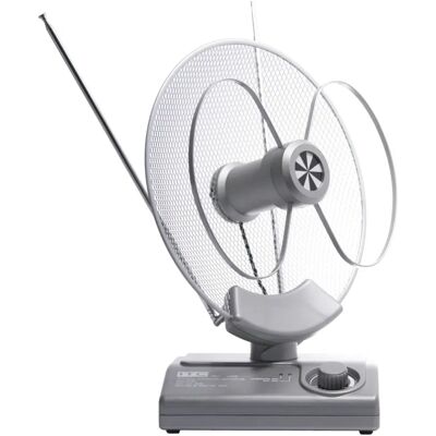 Antena de TV interior Erard 724202 - Soporta UHF/VHF/FM Antena de TV interior Erard 724202 - Soporta UHF/VHF/FM