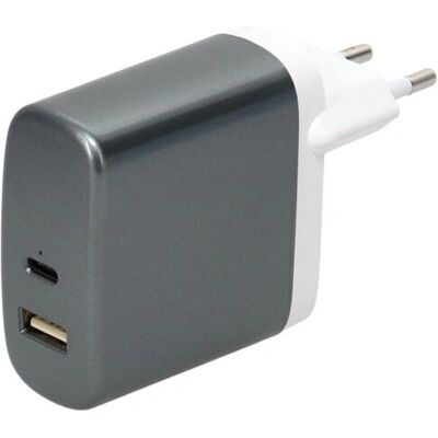 Caricatore Mobile Universale Erard 728204 Grigio Bianco Ricarica Veloce Interno Caricatore Mobile Universale Erard 728204 Grigio Bianco Ricarica Veloce Interno