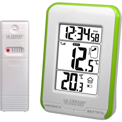 Station Météo La Crosse Verte - Max/Min Temp, Sans Fil 90m - Publicité Station Météo La Crosse Verte - Max/Min Temp, Sans Fil 90m - Publicité