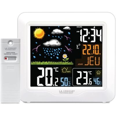 LA CROSSE TECHNOLOGY WS6820 - Stazione meteo - Display LCD a colori - Bianco LA CROSSE TECHNOLOGY WS6820 - Stazione meteo - Display LCD a colori - Bianco