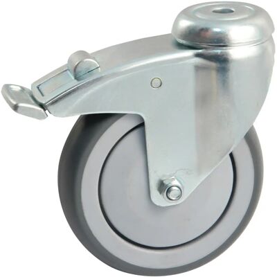 AVL Modell 550893O - Drehbarer Rad mit Bremse - Gummi 125mm - 100kg Tragkraft AVL Modell 550893O - Drehbarer Rad mit Bremse - Gummi 125mm - 100kg Tragkraft