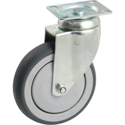 Roulette AVL Modèle 550833O - Zincée 125mm - Capacité 100kg - Publicité Roulette AVL Modèle 550833O - Zincée 125mm - Capacité 100kg - Publicité