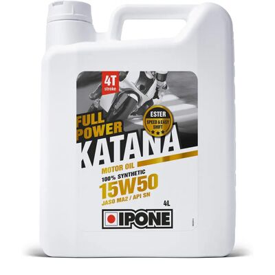 Huile moteur Ipone Full Power Katana 15W50 4L - Huile 4L - Publicité Huile moteur Ipone Full Power Katana 15W50 4L - Huile 4L - Publicité