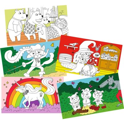 Faujas CRE6022 - Livre de Colorier pour Enfants - Jeu de Société - Publicité Faujas CRE6022 - Livre de Colorier pour Enfants - Jeu de Société - Publicité