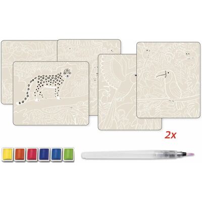 Faujas CREA006 Kit di arte e bricolage con animali della giungla - 7+, Faujas CREA006 Kit di arte e bricolage con animali della giungla - 7+,