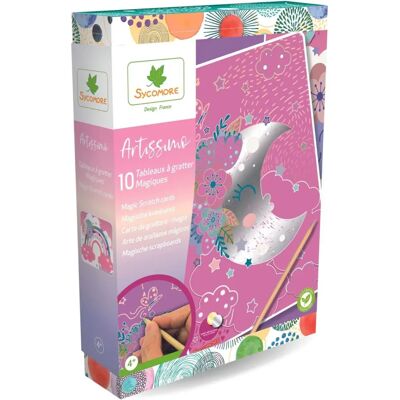 Sycomore Artissimo - Kit de Grattage Créatif pour Enfants - Publicité Sycomore Artissimo - Kit de Grattage Créatif pour Enfants - Publicité