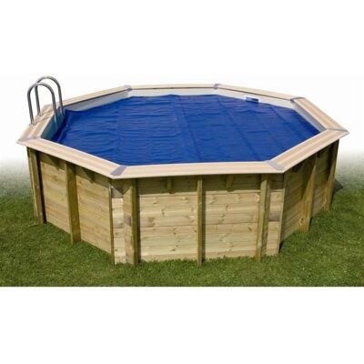 Couverture à bulles Ubbink pour piscine octogonale 8,60x4,70m - Publicité Couverture à bulles Ubbink pour piscine octogonale 8,60x4,70m - Publicité