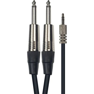 Câble Yellow Cable 3 m Mini jack stéréo à 2 mono jack - Câble audio - Publicité Câble Yellow Cable 3 m Mini jack stéréo à 2 mono jack - Câble audio - Publicité