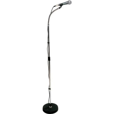 Support de microphone RTX MDX - Base en fonte chromée Support de microphone RTX MDX - Base en fonte chromée