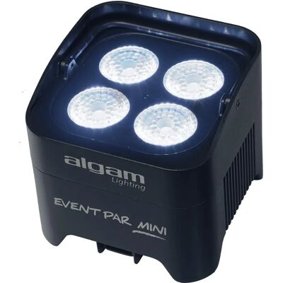 Algam Lighting Mini RGBW Draadloze Batterij-LED Projector - Evenement Algam Lighting Mini RGBW Draadloze Batterij-LED Projector - Evenement