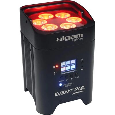 Algam Lighting EVENTPAR - Projecteur LED sur batterie RGBWAUV - Éclairage événementiel - Publicité Algam Lighting EVENTPAR - Projecteur LED sur batterie RGBWAUV - Éclairage événementiel - Publicité