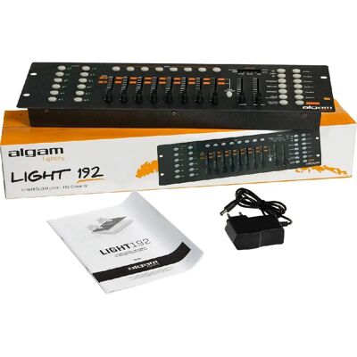 Algam Lighting Light192 Kontroler DMX - 192 Kanały, 240 Scen, 6 Chase - Wewnątrz Algam Lighting Light192 Kontroler DMX - 192 Kanały, 240 Scen, 6 Chase - Wewnątrz