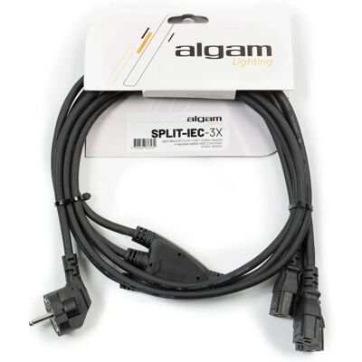 Kabel zasilający Algam Lighting - 3 wtyki IEC, 2,4 m Kabel zasilający Algam Lighting - 3 wtyki IEC, 2,4 m