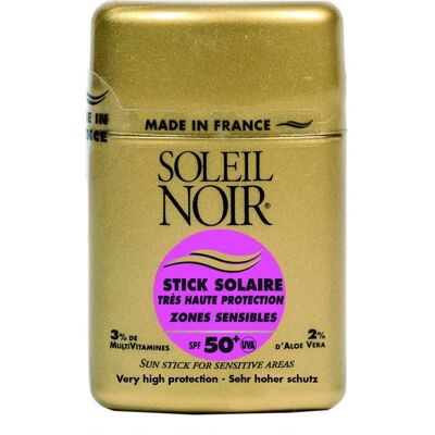Soleil noir SPF50 Stick Zones Sensibles - Protection Solaire - Publicité Soleil noir SPF50 Stick Zones Sensibles - Protection Solaire - Publicité