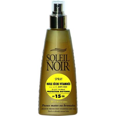 Soleil Noir SPF15 Spray Huile Sèche - Protection Solaire - Publicité Soleil Noir SPF15 Spray Huile Sèche - Protection Solaire - Publicité