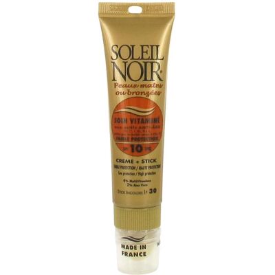 Soleil Noir Soin Vitaminé SPF10 + Stick SPF30 - Protection Solaire - Publicité Soleil Noir Soin Vitaminé SPF10 + Stick SPF30 - Protection Solaire - Publicité