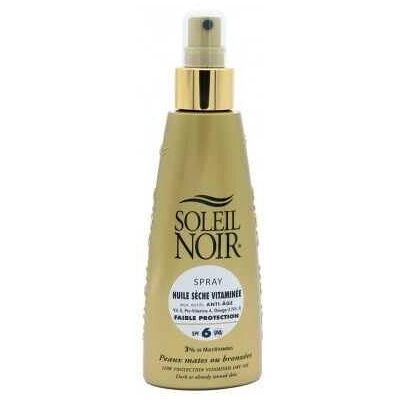 Soleil Noir SPF 6 Huile Sèche Vitaminée - Protection Solaire pour Peau Bronzée Soleil Noir SPF 6 Huile Sèche Vitaminée - Protection Solaire pour Peau Bronzée