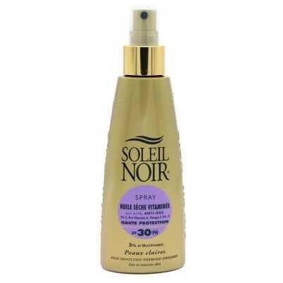 Soleil Noir Huile Sèche Vitaminée SPF30 - Protection Solaire Peau Claire Soleil Noir Huile Sèche Vitaminée SPF30 - Protection Solaire Peau Claire