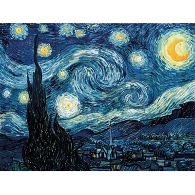 Puzzle en bois Michele Wilson - Nuit étoilée de Van Gogh - 80 pièces - Publicité Puzzle en bois Michele Wilson - Nuit étoilée de Van Gogh - 80 pièces - Publicité