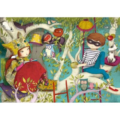 Puzzle en bois Michèle Wilson - 50 pièces - Pour enfants - France - Publicité Puzzle en bois Michèle Wilson - 50 pièces - Pour enfants - France - Publicité