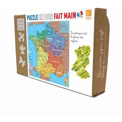 Puzzle Michele Wilson - Carte de France - 24 pièces - Pour enfants 4+ - Puzzle - Publicité Puzzle Michele Wilson - Carte de France - 24 pièces - Pour enfants 4+ - Puzzle - Publicité