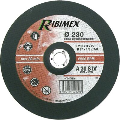 Ribimex Ontbramen Schijf - 230mm, 6,4mm, Verplaatst Middelpunt Ribimex Ontbramen Schijf - 230mm, 6,4mm, Verplaatst Middelpunt