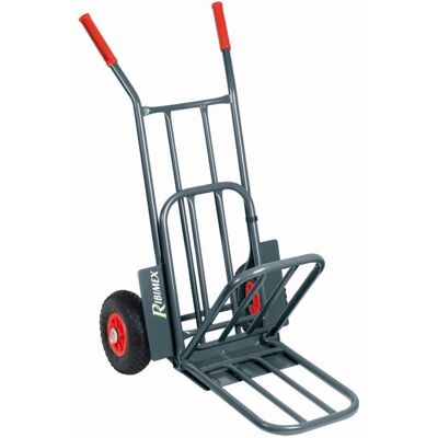 Ribimex PRCDBV Handkar - Capaciteit 250kg, Opvouwbare Platfom, Luchtbanden Ribimex PRCDBV Handkar - Capaciteit 250kg, Opvouwbare Platfom, Luchtbanden