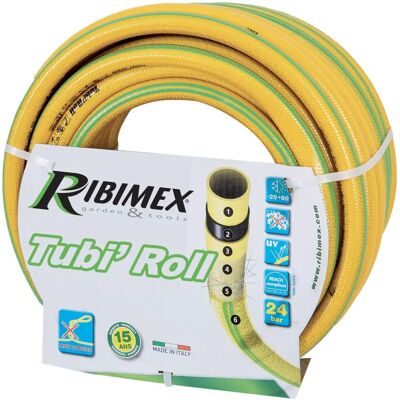 Tuyau de jardin Ribimex 50m - Anti-vrille, Résistant aux UV - Publicité Tuyau de jardin Ribimex 50m - Anti-vrille, Résistant aux UV - Publicité