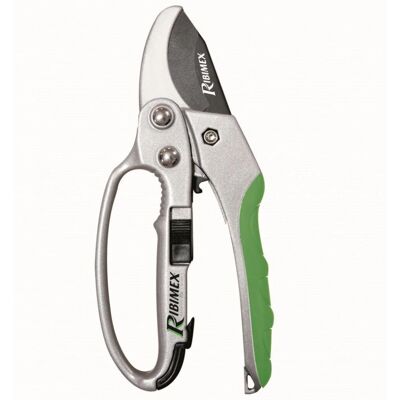Tijeras de poda Ribimex PRSCC08 - Mango de aluminio, corte 19mm, hoja curva Tijeras de poda Ribimex PRSCC08 - Mango de aluminio, corte 19mm, hoja curva