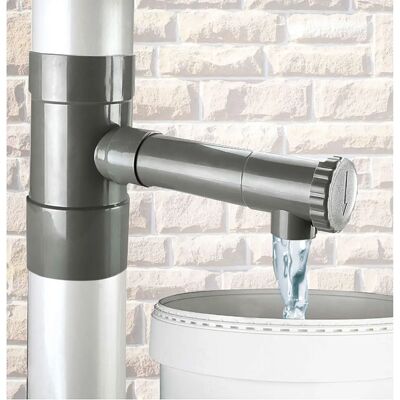 RIBIMEX Collecteur d'eau de pluie - 80mm, PVC, Robinet d'arrêt - Publicité RIBIMEX Collecteur d'eau de pluie - 80mm, PVC, Robinet d'arrêt - Publicité