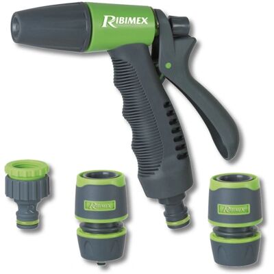 Kit Pistola de Água para Jardim Ribimex - Mangueira & Conexões Kit Pistola de Água para Jardim Ribimex - Mangueira & Conexões