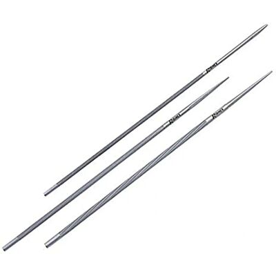 RIBIMEX PRLIM40X3 - Set di 3 lime rotonde in acciaio - Diametro 4mm - Utensile per catene di motosega RIBIMEX PRLIM40X3 - Set di 3 lime rotonde in acciaio - Diametro 4mm - Utensile per catene di motosega