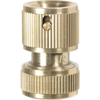 Ribimex Waterslangaansluiting - Duurzaam messing, Eenvoudig te installeren, 15mm Ribimex Waterslangaansluiting - Duurzaam messing, Eenvoudig te installeren, 15mm