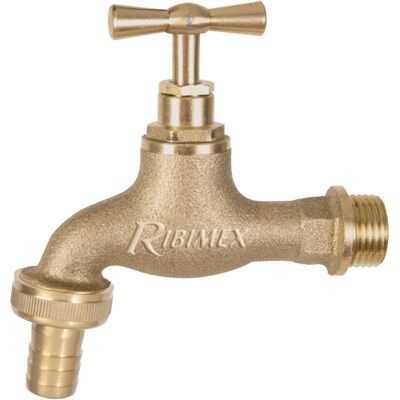 Ribimex Messing Gartenschlauchventil - Anschluss Ribimex Messing Gartenschlauchventil - Anschluss