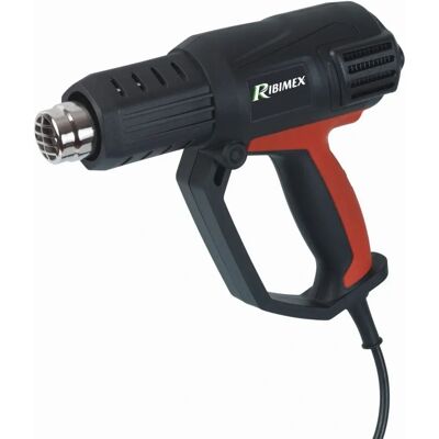 Ribimex PRDECA2000KIT Pistolet thermique - 2000W, 600°C, 3 réglages - Publicité Ribimex PRDECA2000KIT Pistolet thermique - 2000W, 600°C, 3 réglages - Publicité