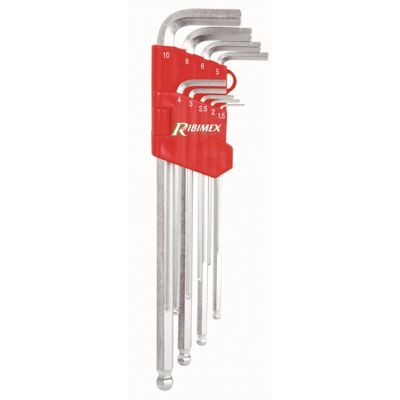Ribimex Ribimex PRCLEMALEX9 Clés Allen - Jeu de 9 clés hexagonales longues Ribimex Ribimex PRCLEMALEX9 Clés Allen - Jeu de 9 clés hexagonales longues