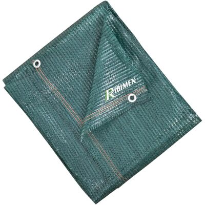 Cortina de privacidad verde Ribiland 1,5x10m 90g/m² Cortina de privacidad verde Ribiland 1,5x10m 90g/m²