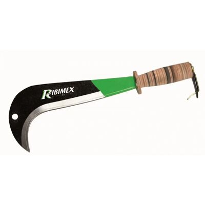 Machette de jardin Ribimex PRSERP28I - Acier italien, manche en cuir, 41,5cm - Publicité Machette de jardin Ribimex PRSERP28I - Acier italien, manche en cuir, 41,5cm - Publicité