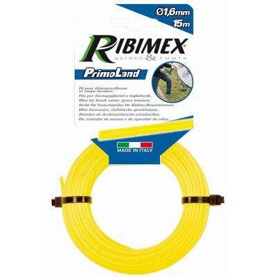 Ribimex - PRDFD15X16RDJ - jaune - fil de coupe - Publicité Ribimex - PRDFD15X16RDJ - jaune - fil de coupe - Publicité
