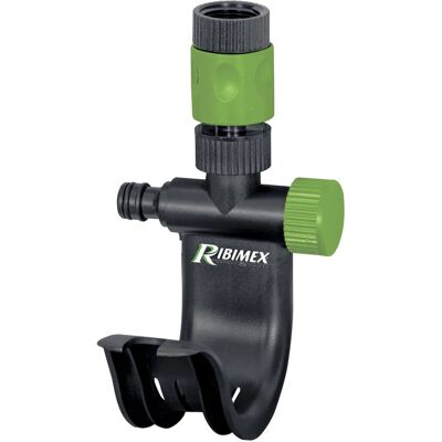 RIBIMEX Schlauchhalter - Für 1-2 Schläuche - Wasserverteiler - Haken - PRA/DV.9113 RIBIMEX Schlauchhalter - Für 1-2 Schläuche - Wasserverteiler - Haken - PRA/DV.9113