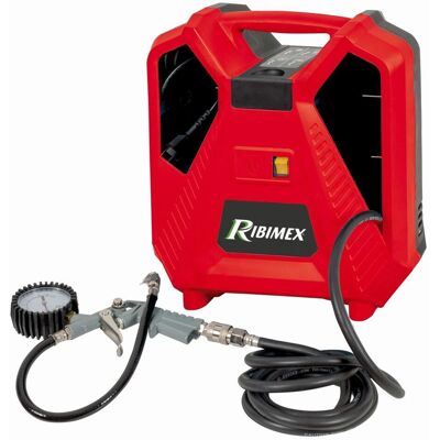 Ribimex PRCOMP1/KIT Compresseur d'air - Portable, 1100W, 8 bar - Publicité Ribimex PRCOMP1/KIT Compresseur d'air - Portable, 1100W, 8 bar - Publicité