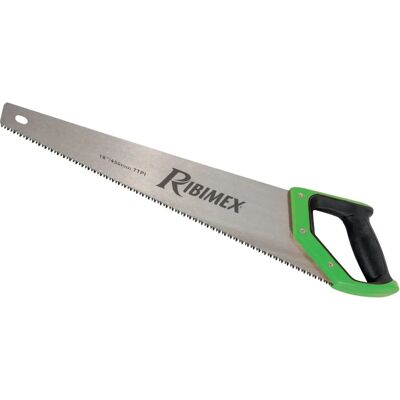 RIBIMEX Hand Saw - 450mm, 7 TPI, Multi-use - Wood & PVC RIBIMEX Hand Saw - 450mm, 7 TPI, Multi-use - Wood & PVC