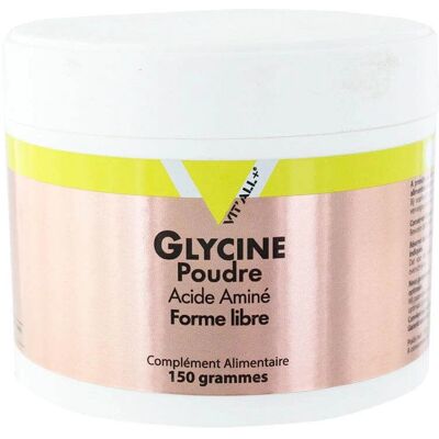 Poudre de glycine Vit'all+ - Complément alimentaire - Publicité Poudre de glycine Vit'all+ - Complément alimentaire - Publicité