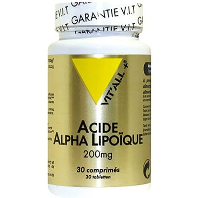 VITALL Integratore Acido Alfa Lipico - Supporto Sistema Nervoso - 30 Compresse VITALL Integratore Acido Alfa Lipico - Supporto Sistema Nervoso - 30 Compresse