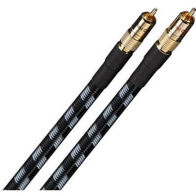 Real Cable Chenonceau RCA - Câble audio 1m - Noir, Gris - Publicité Real Cable Chenonceau RCA - Câble audio 1m - Noir, Gris - Publicité