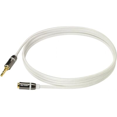 Câble Audio Real Cable 3,5mm Mâle - Fémelle, 1m Blanc - Publicité Câble Audio Real Cable 3,5mm Mâle - Fémelle, 1m Blanc - Publicité