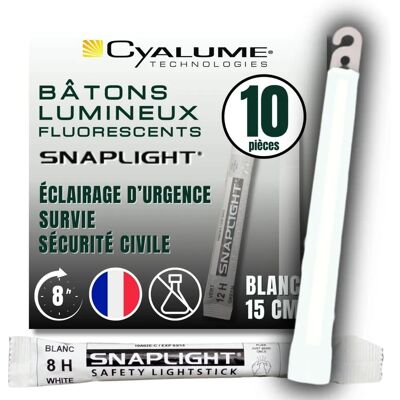 Cyalume Bâton Lumineux Blanc SnapLight - 15cm Lumière d'urgence Cyalume Bâton Lumineux Blanc SnapLight - 15cm Lumière d'urgence