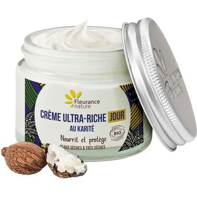 Fleurance Nature Crème de jour au beurre de karité - Peau sèche - Publicité Fleurance Nature Crème de jour au beurre de karité - Peau sèche - Publicité